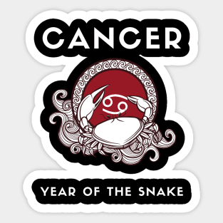 CANCER / Year of the SNAKE Sticker